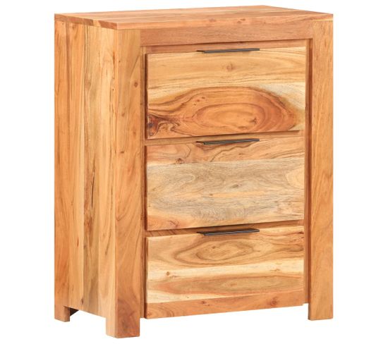 Buffet 59x33x75 Cm Bois D'acacia Massif