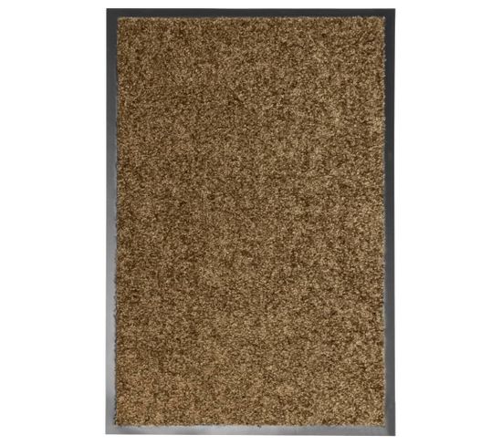 Paillasson Lavable Marron 40x60 Cm