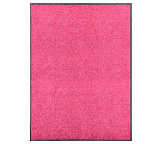 Paillasson Lavable Rose 90x120 Cm