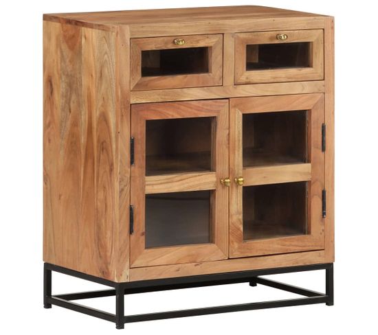 Buffet 60x35x70 Cm Bois D'acacia Massif