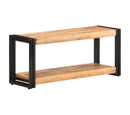 Meuble TV 90x30x40 Cm Bois D'acacia Solide