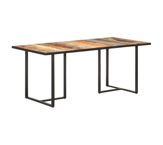 Table De Salle À Manger 180 Cm Bois De Récupération Massif