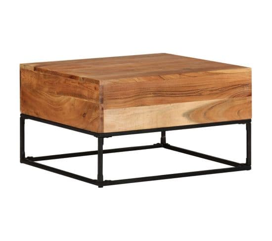 Table Basse 68x68x41 Cm Bois D'acacia Solide