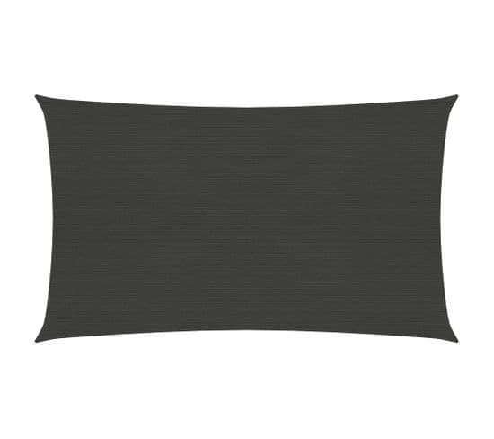 Voile D'ombrage 160 G/m² Anthracite 3x5 M Pehd