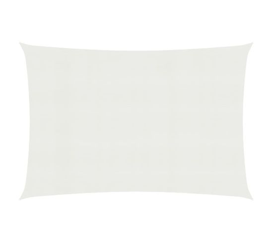 Voile D'ombrage 160 G/m² Blanc 2,5x4,5 M Pehd