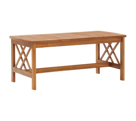 Table Basse 102x50x43 Cm Bois D'acacia Solide