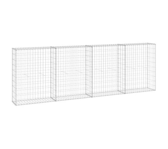 Mur En Gabion Avec Couvercles Acier Galvanisé 300x30x100 Cm