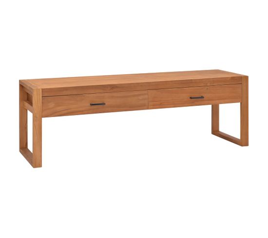 Meuble TV 140x40x45 Cm Bois De Teck