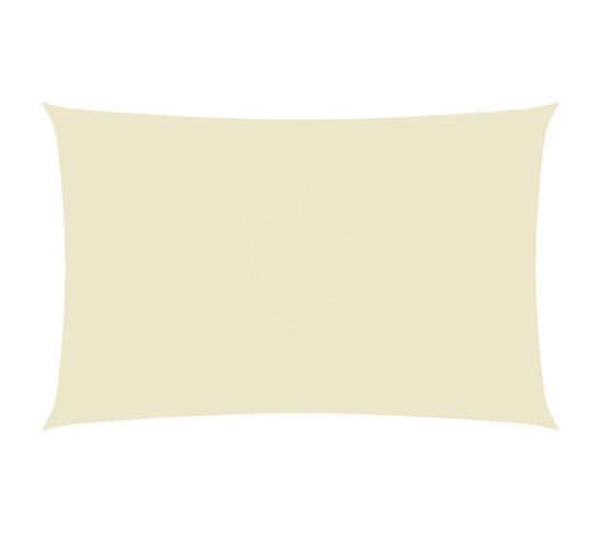 Voile D'ombrage Tissu Oxford Rectangulaire 3x6 M Crème