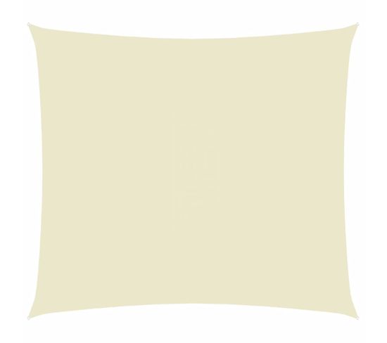 Voile D'ombrage Tissu Oxford Rectangulaire 5x6 M Crème