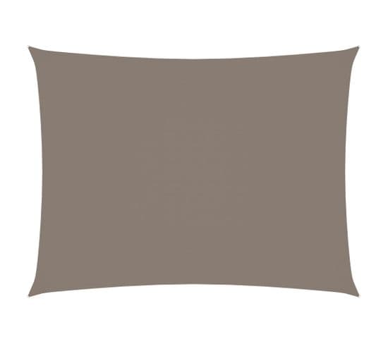 Voile D'ombrage Tissu Oxford Rectangulaire 2x3 M Taupe