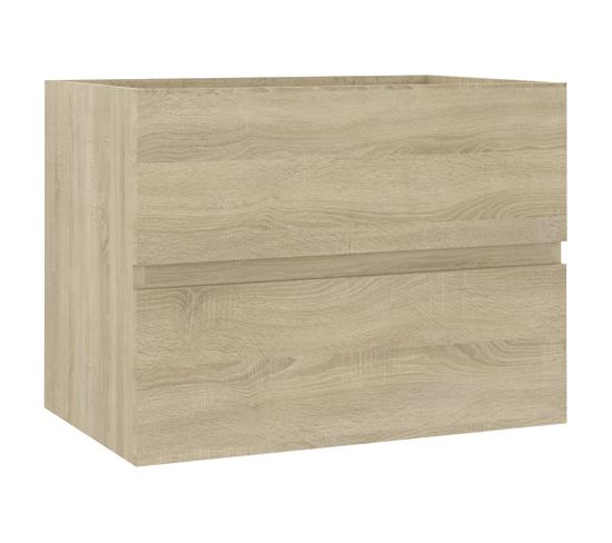 Meuble Sous-Vasque Chêne Sonoma 60x38,5x45 Cm Bois D'ingénierie