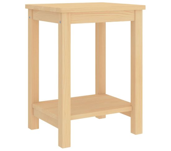 Table de chevet Bois clair 35x30x47 cm Bois de pin massif