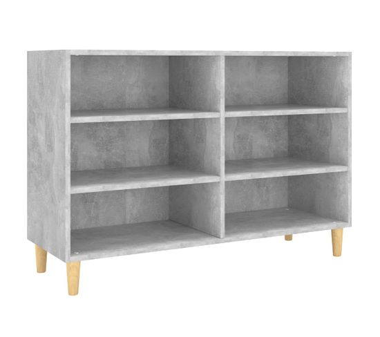 Buffet Gris Béton 103,5x35x70 Cm Aggloméré