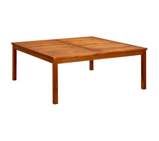 Table Basse De Jardin 110x110x45 Cm Bois Solide D'acacia