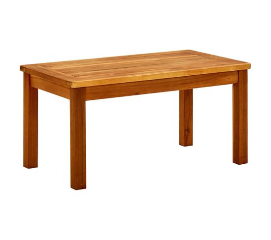 Table Basse De Jardin 70x40x36 Cm Bois Solide D'acacia