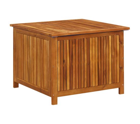 Boîte De Rangement De Jardin 75x75x58 Cm Bois D'acacia Solide