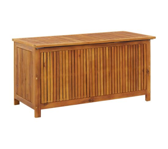 Boîte De Rangement De Jardin 113x50x58 Cm Bois D'acacia Solide