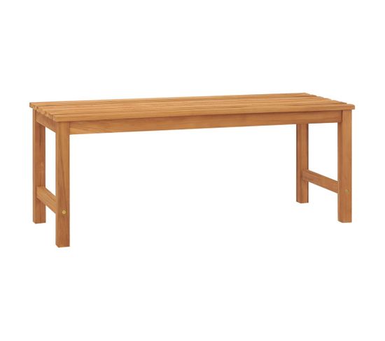 Banc De Jardin 114 Cm Bois De Teck Solide