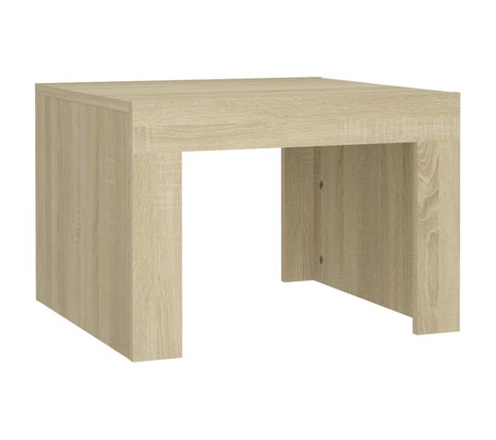 Table Basse Chêne Sonoma 50x50x35 Cm Aggloméré