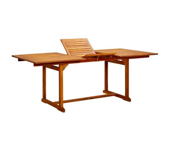 Table À Dîner De Jardin (150-200)x100x75cm Bois D'acacia Massif