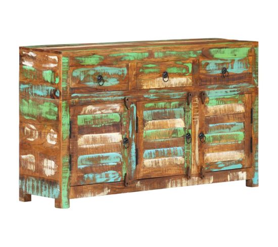 Buffet 110x30x65 Cm Bois Massif De Récupération