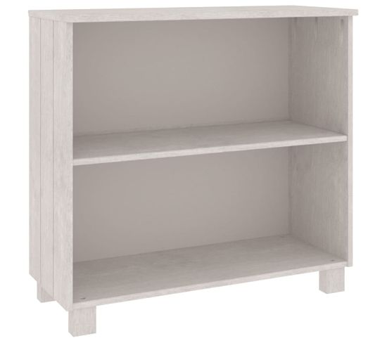 Buffet Hamar Blanc 85x35x80 Cm Bois Massif De Pin