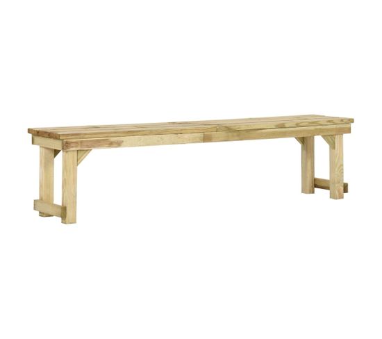 Banc De Jardin 180 Cm Bois De Pin Imprégné