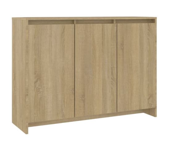 Buffet Chêne Sonoma 102x33x75 Cm Aggloméré