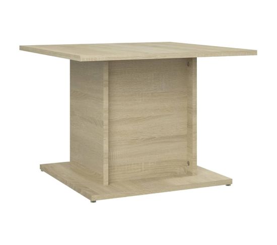 Table Basse Chêne Sonoma 55,5x55,5x40 Cm Aggloméré