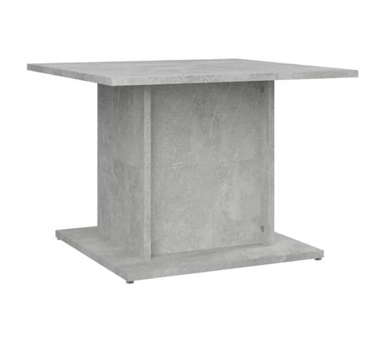 Table Basse Gris Béton 55,5x55,5x40 Cm Aggloméré
