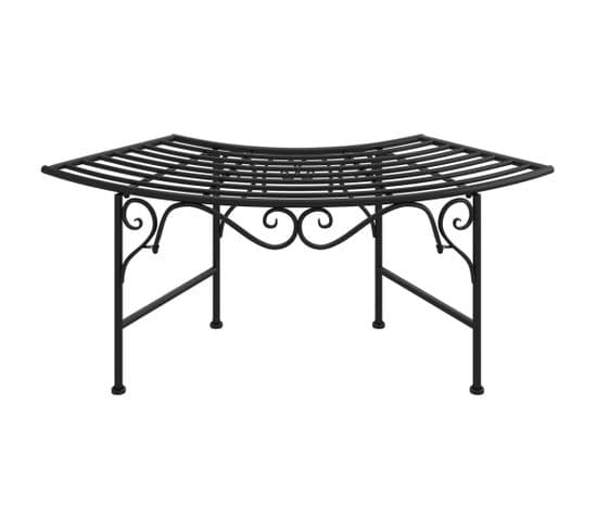 Banc Tour D'arbre 113 Cm Noir Acier