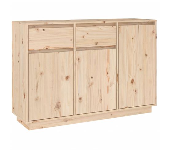 Buffet 110x34x75 cm bois massif de pin