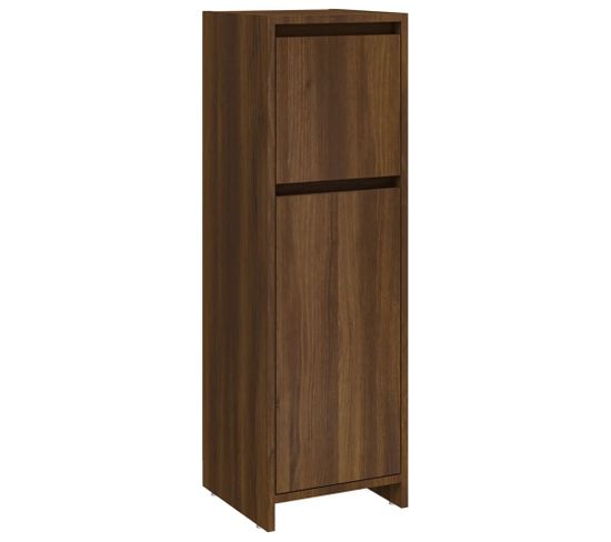 Armoire De Bain Chêne Marron 30x30x95 Cm Bois Contreplaqué