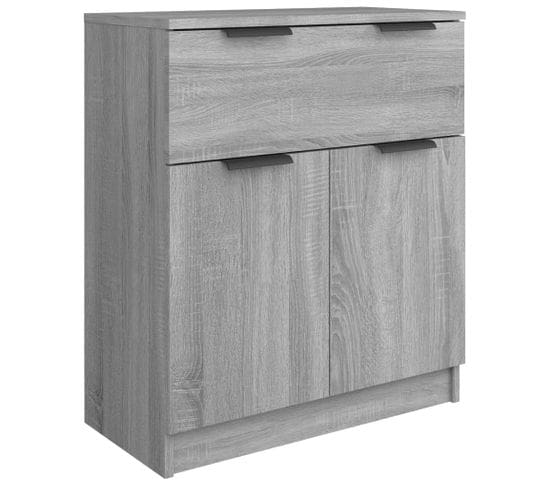 Buffet Sonoma Gris 60x30x70 Cm Bois Contreplaqué