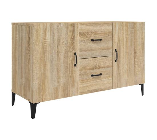 Buffet Chêne Sonoma 100x36x60 Cm Bois Contreplaqué