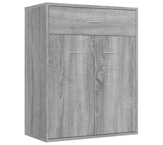 Buffet Sonoma Gris 60x30x75 Cm Bois Contreplaqué