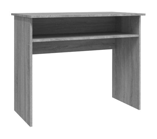 Bureau Sonoma Gris 90x50x74 Cm Bois D'ingénierie