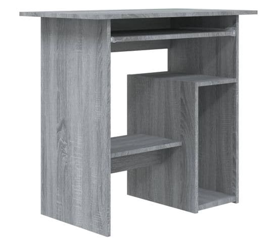 Bureau Sonoma Gris 80x45x74 Cm Bois Contreplaqué