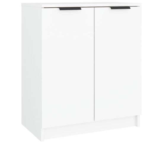 Armoire à Chaussures Blanc 59x35x70 Cm Bois Contreplaqué