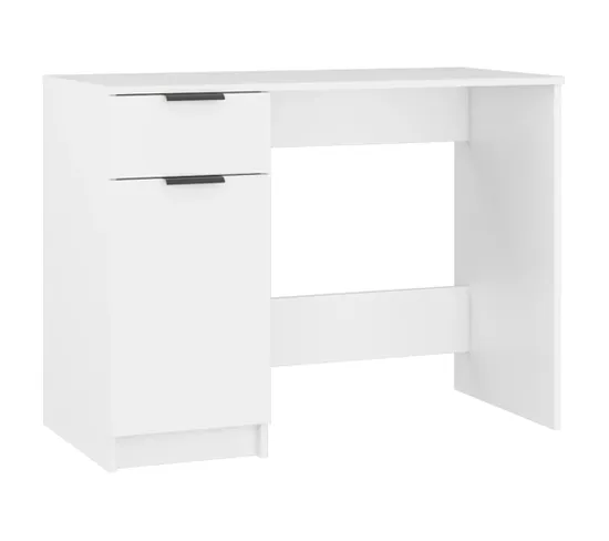 Bureau Blanc 100x50x75 Cm Bois D'ingénierie