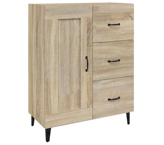 Buffet Chêne Sonoma 69,5x34x90 Cm Bois Contreplaqué