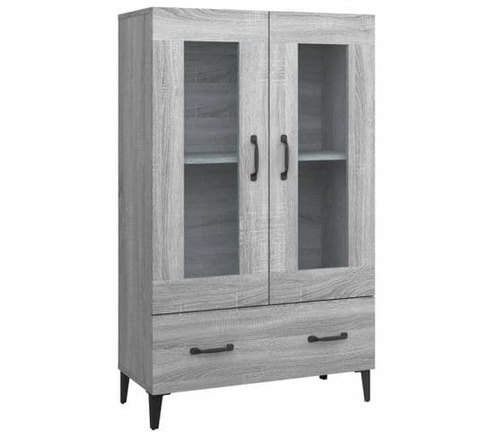 Buffet Sonoma Gris 70x31x115 Cm Bois Contreplaqué