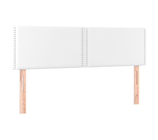 Têtes De Lit 2 Pcs Blanc 72x5x78/88 Cm Similicuir