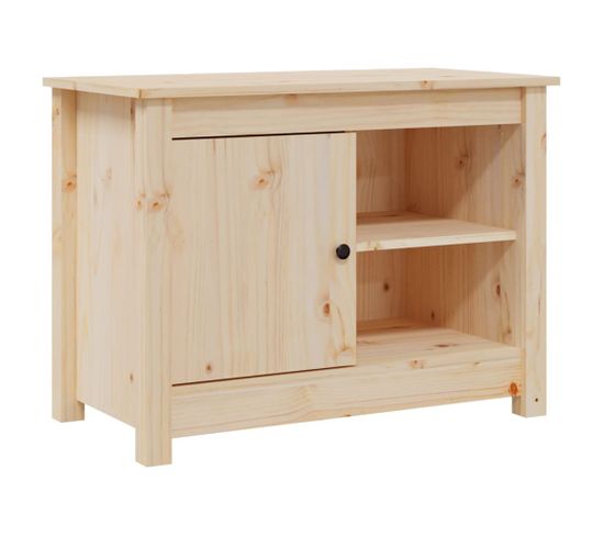 Meuble TV 70x36,5x52 Cm Bois De Pin Massif