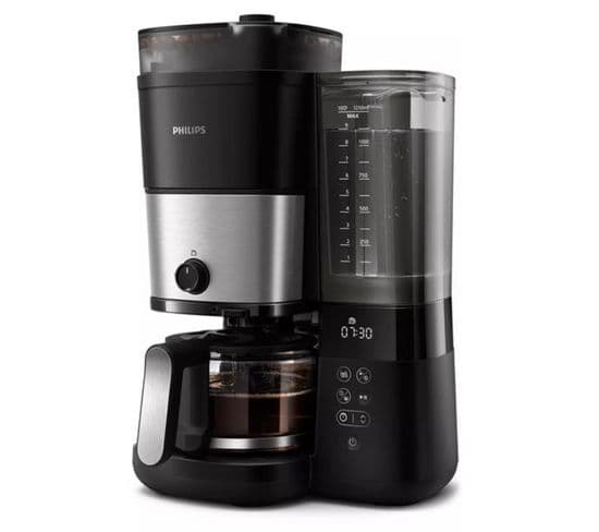 Cafetière Filtre avec broyeur 1.2l 1000w Noir - HD7888.01