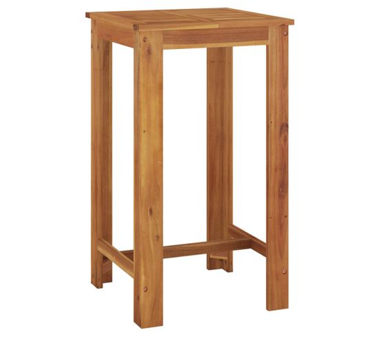 Table De Bar De Jardin 60x60x105 Cm Bois D'acacia Solide