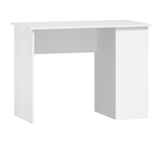 Bureau Blanc 100x55x75 Cm Bois Contreplaqué