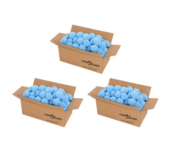 Boules Anti-bactériennes Filtrantes De Piscine Bleu 2100 G Pe