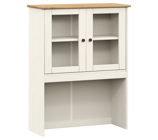 Dessus De Commode Vigo Blanc 78x30x100 Cm Bois Massif De Pin